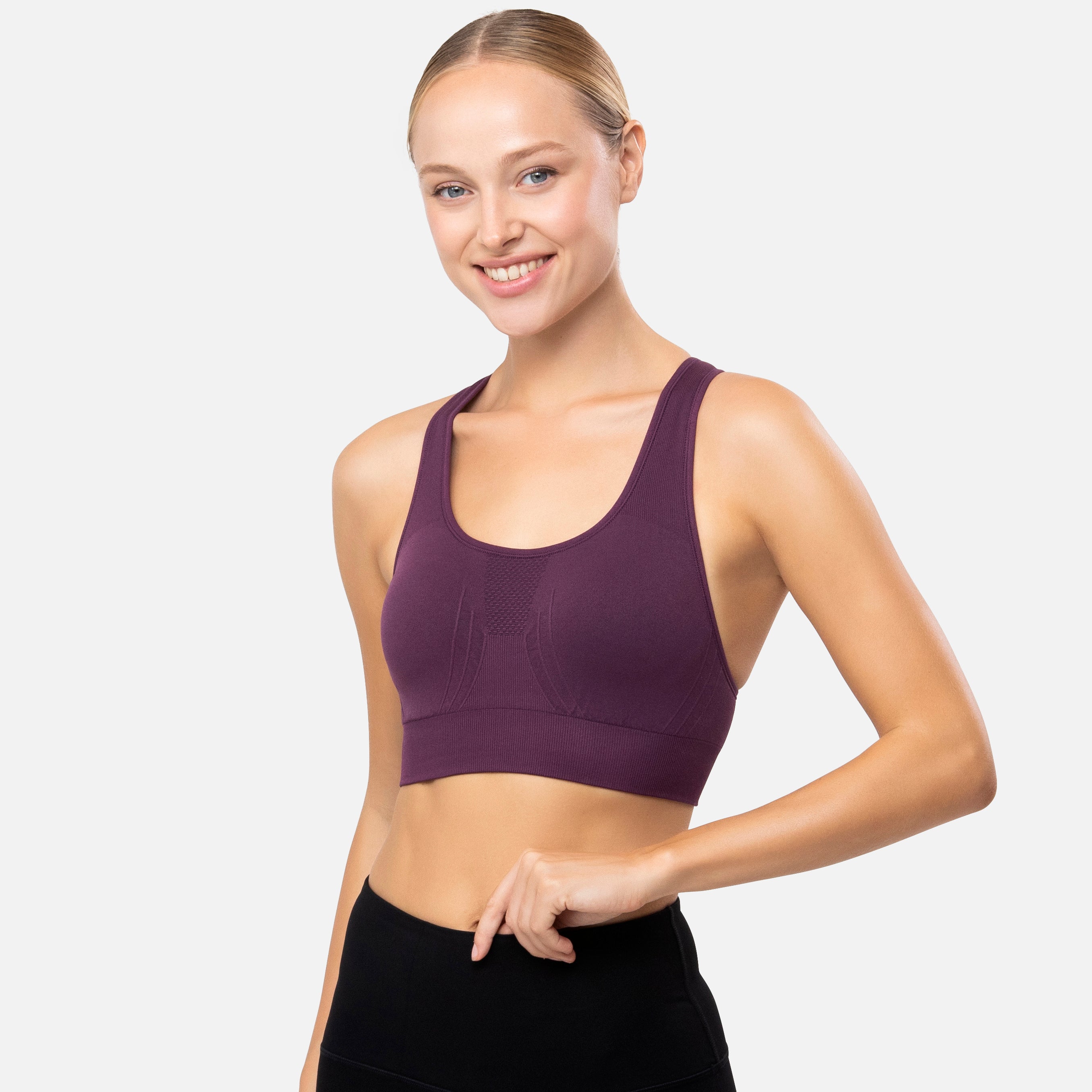 The Nowsunday Racerback Sports Bra (Sewn In Pads)