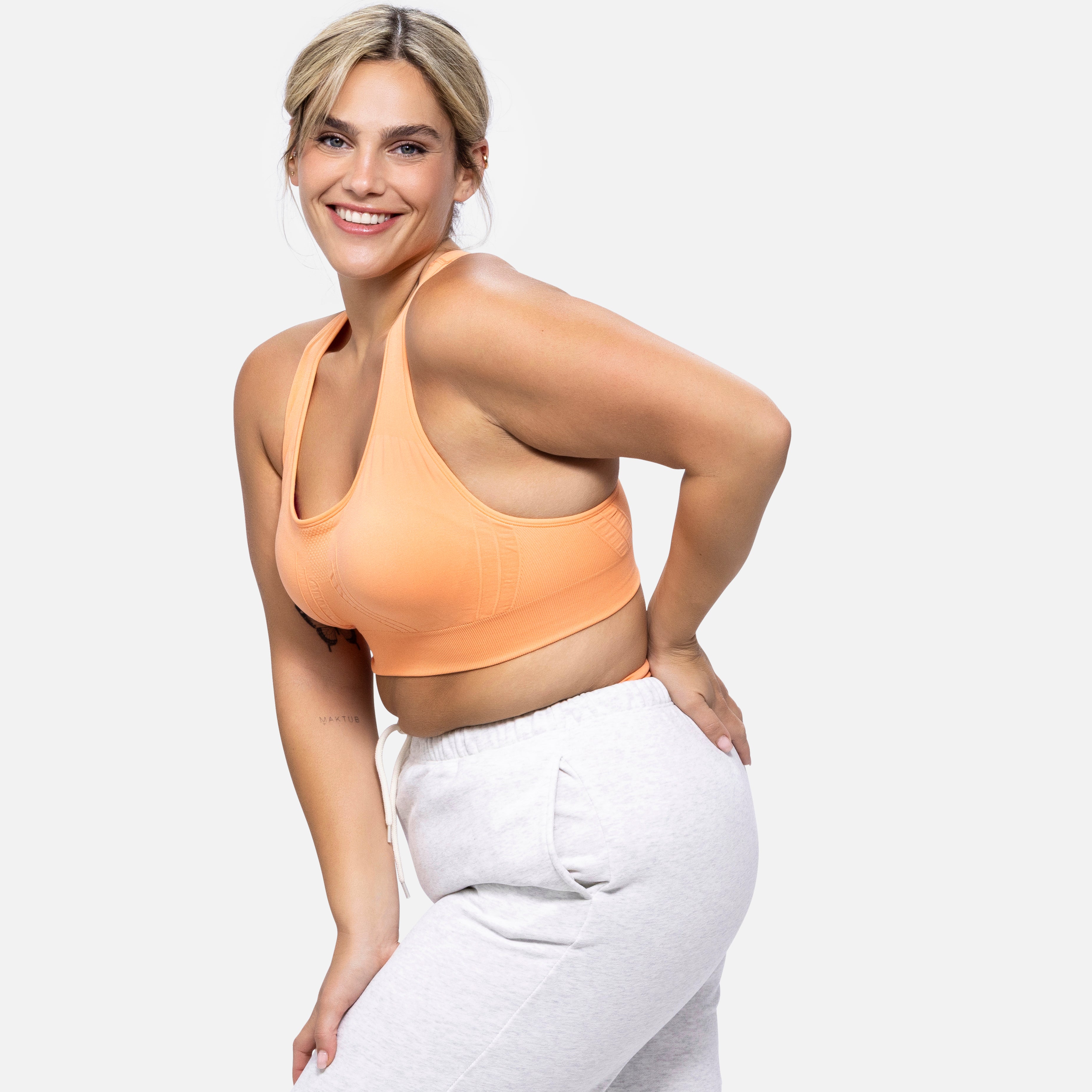 The Nowsunday Racerback Sports Bra (Sewn In Pads)